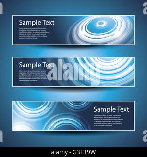 Drei Header-Designs Stock Vektor