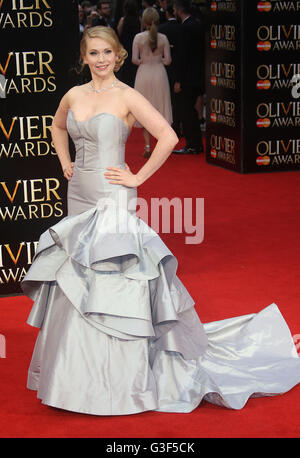 3. April 2016 - Emma Williams besucht die Olivier Awards 2016 am Royal Opera House Covent Garden in London, Vereinigtes Königreich. Stockfoto