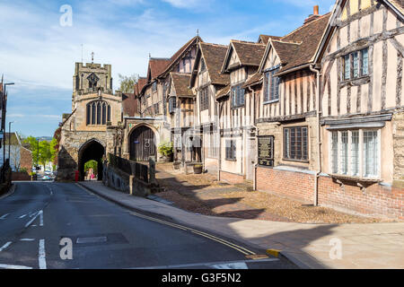 Lord Leycester Hospital, Warwick, Warwickshire, England, Vereinigtes Königreich, Europa. Stockfoto