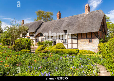 Anne Hathaway Hütte, Stratford Warwickshire, England, Vereinigtes Königreich, Europa. Stockfoto