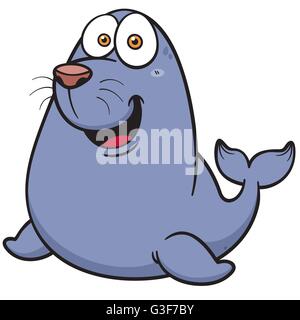 Vektor-Illustration von Cartoon-Dichtung Stock Vektor
