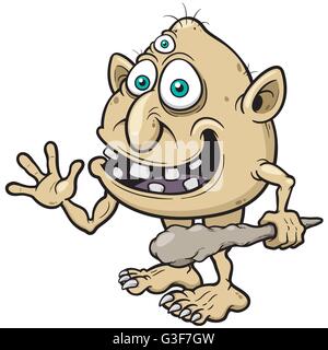 Vektor-Illustration Cartoon Monster Stock Vektor