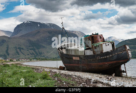 Ben Nevis von Corpach Stockfoto