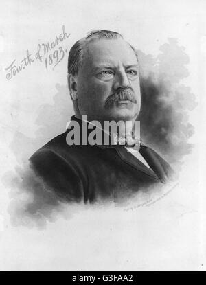 US-Präsident Grover Cleveland (1837 – 1908), 22. und 24. Präsident der Vereinigten Staaten Stockfoto