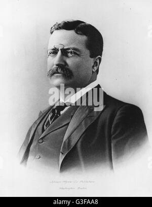 Präsident Theodore Roosevelt (1858-1919), 26. Präsident der Vereinigten Staaten. Stockfoto