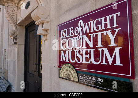 Isle Of Wight county Museum in Smithfield Virginia Stockfoto