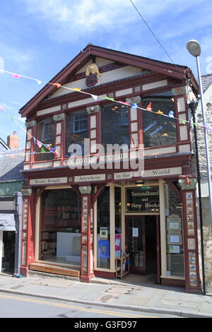 Richard Booth Buchhandlung, Lion Street, Hay-on-Wye, Powys, Wales, Großbritannien, Deutschland, UK, Europa Stockfoto