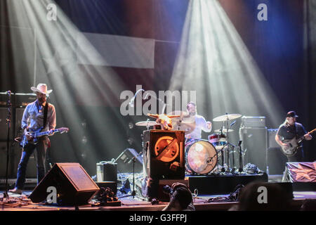 London, UK. 10. Juni 2016. Der Aufzug zu Spielerfahrung Eröffnungsabend des 2016 Meltdown Festival kuratiert von Guy Garvey in der Festhalle in South Bank Centre in London Credit: Roger Garfield/Alamy Live News Stockfoto