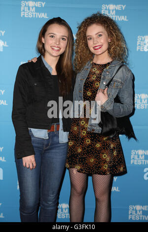 Sydney, Australien. 11. Juni 2016. Im Rahmen des Sydney Filmfestivals kamen Promis auf dem roten Teppich für die Weltpremiere von Teenage Kicks Veranstaltung Kinos, George Street. Bildnachweis: Richard Milnes/Alamy Live-Nachrichten Stockfoto