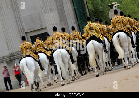London, UK. 11. Juni 2016. Die Band von der Household Cavalry Credit: Chris Carnell/Alamy Live-Nachrichten Stockfoto