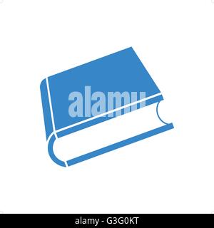 Leere blaue 3D Book Cover-Vektor-Illustration isoliert auf weißem Hintergrund. Stock Vektor