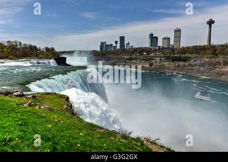 Die American Falls in Niagara Falls, New York. Stockfoto