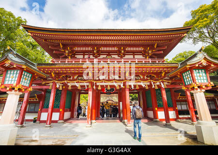 Die Dazaifu Schrein in Fukuoka, Japan. Stockfoto