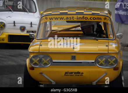 Ein NSU TT Rennen bei der Oldtimer-Rennveranstaltung Classic Rennen Aarhus im Mai 2016 Stockfoto