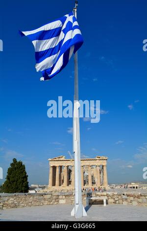 Der Parthenon auf der Akropolis in Athen Griechenland Stockfoto