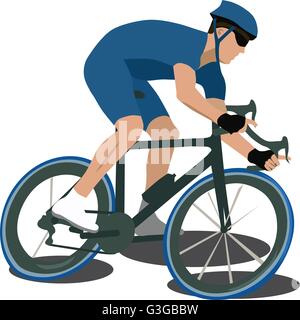 Sport, Radfahren, isolierte Vektor Stock Vektor