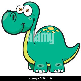 Vektor-Illustration der Dinosaurier cartoon Stock Vektor