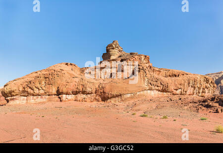 Montieren Sie eine Schraube in Timna Israel Stockfoto