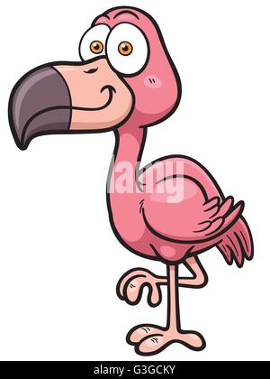 Vektor-Illustration Karikatur flamingo Stock Vektor