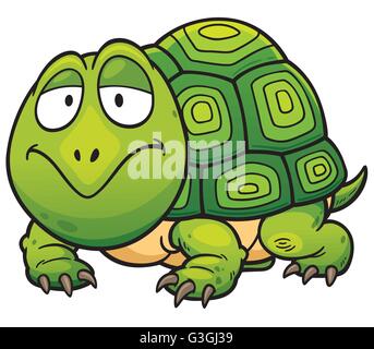 Vektor-Illustration Karikatur Schildkröte Stock Vektor