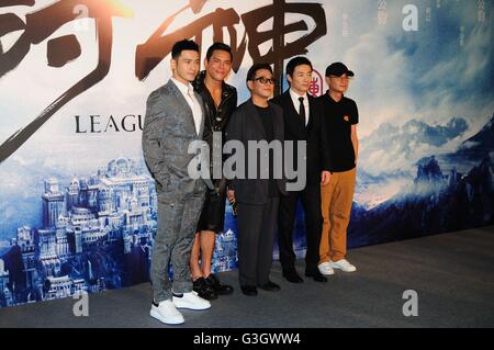 Shanghai, China. 11. Juni 2016. Die Pressekonferenz der Liga der Götter hält an der 19. internationalen Filmfestival Shanghai in Shanghai, China am 11. Juni 2016. © TopPhoto/Alamy Live-Nachrichten Stockfoto