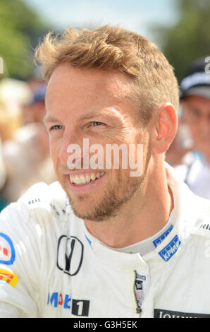 Jenson Button beim Goodwood Festival of Speed Stockfoto