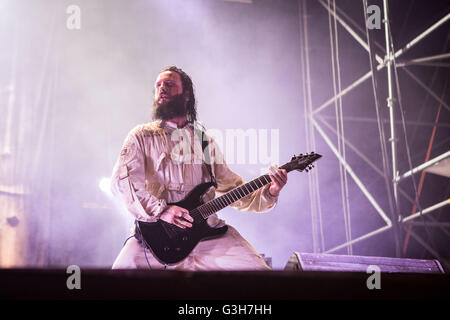 Parabiago Mailand 24. Juni 2016 Lacuna Coil Höchstleistungen live Rugby Sound Festival Credit: Roberto Finizio / Alamy Live News Stockfoto