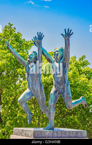 Gustav Vigeland-Skulpturenpark Oslo Norwegen Stockfoto