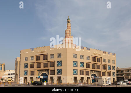 Al-Fanar Islamisches Kulturzentrum. Spiral-Moschee. Doha. Stockfoto