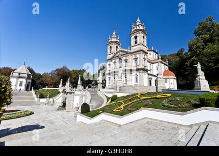 Die klassizistische Basilika Bom Jesus (gute Jesus) in Braga, Portugal Stockfoto