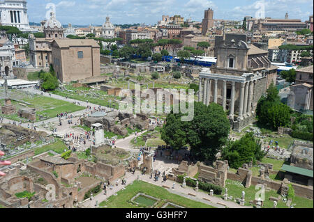 Das Forum Romanum in Rom Italien Mai 2016 Stockfoto