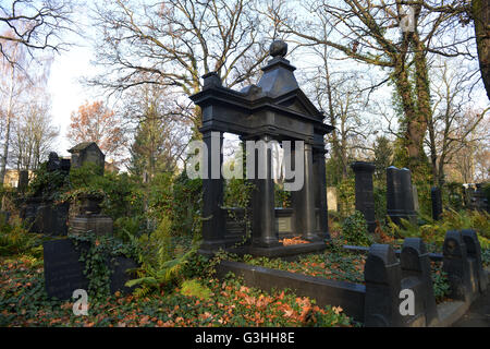 Januar Friedhof, Herbert-Baum-Straße, Weissensee, Berlin, Deutschland Stockfoto