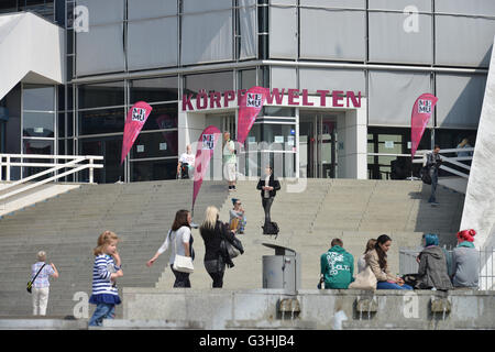 Koerperwelten-Museum, Alexanderplatz, Mitte, Berlin, Deutschland / Körperwelten Stockfoto