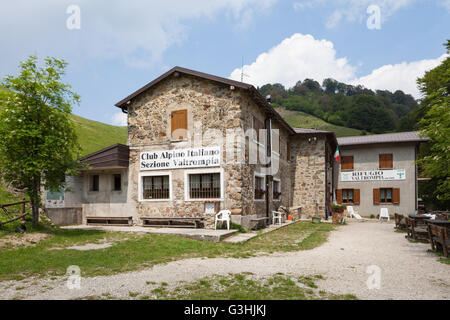 Rifugio Val Trompia, Tavernole Sul Mello, Italien. Stockfoto