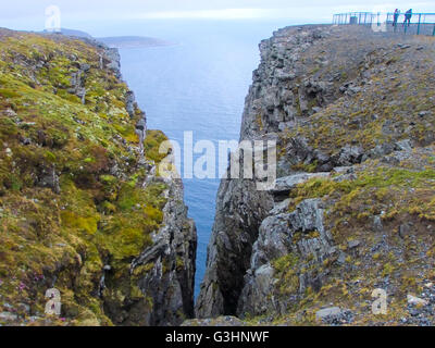 Nordkap, Norwegen. Northmost Punkt des europäischen Festlands. Stockfoto