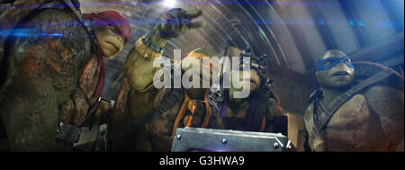 Teenage Mutant Ninja Turtles: Out of the Shadows eine kommende amerikanische 3D Science Fiction Action Filmkomödie von Dave Green, die Teenage Mutant Ninja Turtles-Zeichen basiert.   Dieses Foto ist nur zu redaktionellen Zwecken und unterliegen dem Copyright von der Filmgesellschaft und/oder der Fotograf von dem Film oder der Firma zugeordnet und kann nur durch Veröffentlichungen im Zusammenhang mit der Förderung der oben genannten Film reproduziert werden. Eine obligatorische Gutschrift auf die Filmgesellschaft ist erforderlich. Der Fotograf sollte auch angerechnet werden, wenn bekannt. Stockfoto