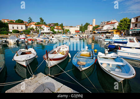 Stadt Malinska Insel Krk Stockfoto