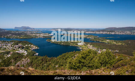 Ålesund auf golden Route Ørskog Vestre, Stordal, Linge, Valldal, Tafjord, Eidsdal, Norddal, Eide, Geiranger, Sunnmøre, Norwegen Stockfoto