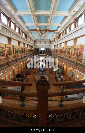 Die Ausstellung Hall Redpath Museum an der McGill University. Montreal. Quebec. Kanada Stockfoto