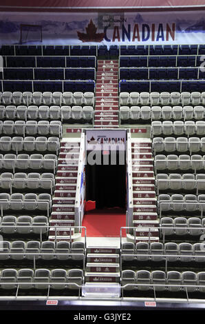 Innenansicht des Centre Bell aka Bell Center Heimat der Montreal Canadiens-Team der National Hockey League. Montreal, Quebec, Kanada Stockfoto