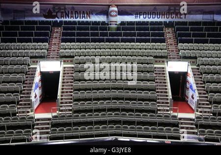 Innenansicht des Centre Bell aka Bell Center Heimat der Montreal Canadiens-Team der National Hockey League. Montreal, Quebec, Kanada Stockfoto