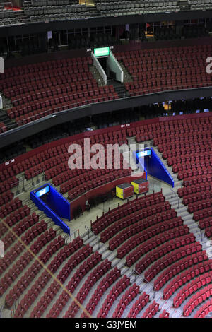 Innenansicht des Centre Bell aka Bell Center Heimat der Montreal Canadiens-Team der National Hockey League. Montreal, Quebec, Kanada Stockfoto