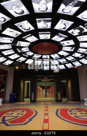 Innenansicht des Centre Bell aka Bell Center Heimat der Montreal Canadiens-Team der National Hockey League. Montreal, Quebec, Kanada Stockfoto