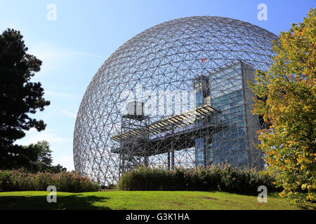 Die Montreal Biosphäre im Parc Jean-Drapeau in Saint Helen Island, Montreal, Québec, Kanada Stockfoto