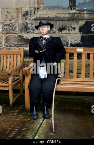 Vogelscheuche der Pfarrer von St. Cuthbert Kirche, Halsall, Lancashire, England, UK Stockfoto