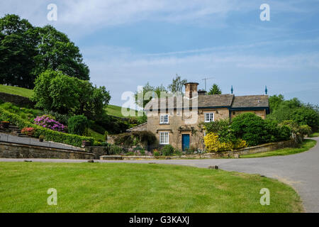 Edensor Dorf in Derbyshire Stockfoto