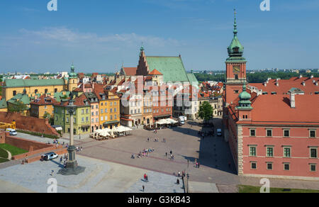Schlossplatz in Warschau Stockfoto