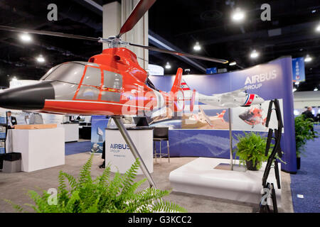 Airbus-Konzern stand bei uns Navy League Sea-Air-Space Ausstellung - Washington, DC USA Stockfoto