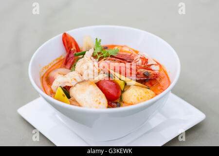 Tom Yum Kung volkstümliche Küche Thailand Stockfoto