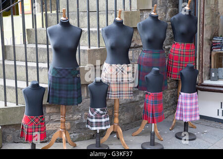 Moubray Haus Kaschmir und Kilt-Zentrum auf der Royal Mile Street, Edinburgh, Schottland Stockfoto